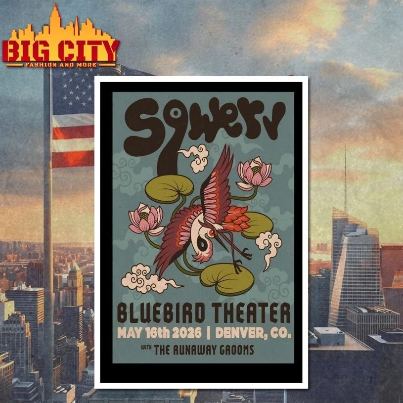 Sqwerv May 16 2026 Bluebird Theater in Denver CO Poster T-shirt
