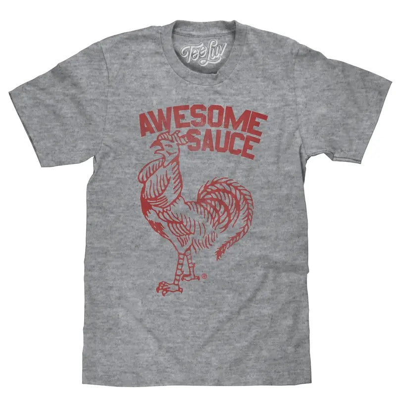 Sriracha Awesome Sauce T-Shirt - Gray Hoodie, Sweatshirt | UrbanDripWear.com