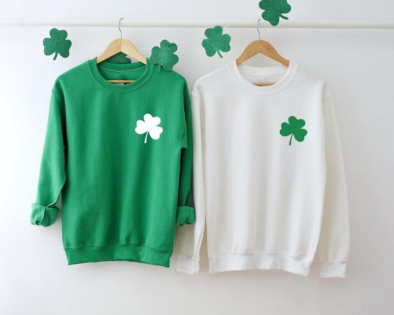 St. Patrick's Day Sweatshirt, 2025 St Patrick's Day Shirt, Irish Shamrock Sweatshirt, Saint Patricks Day Sweatshirt...