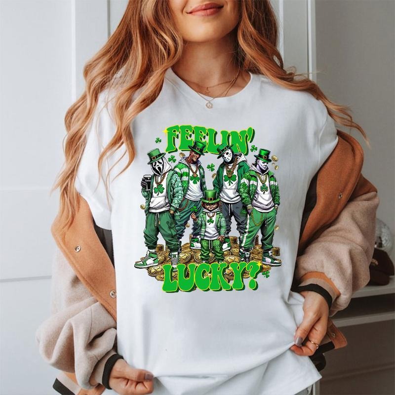St. Patrick’s Vibes Adult Graphic Sweatshirt T-Shirts, Hoodie | UrbanDripWear.com