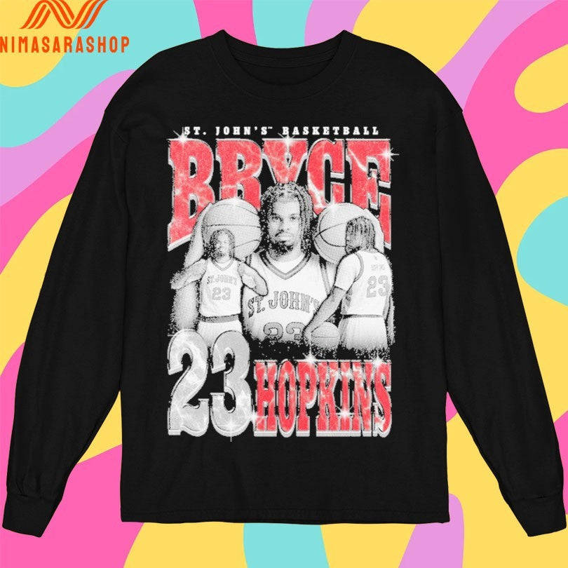 St John’s Basketball Bryce Hopkins 23 Retro 90s Shirts
