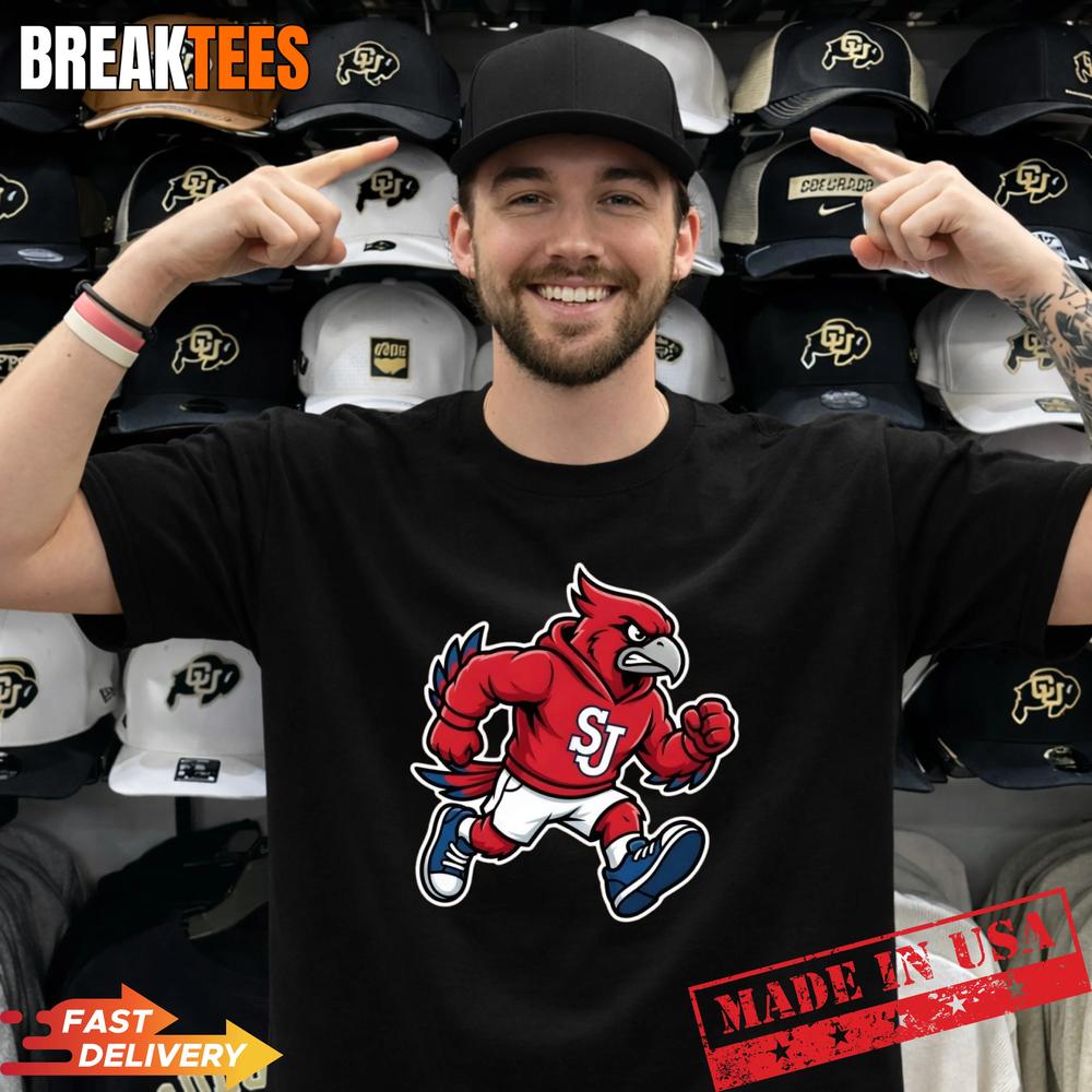 St John’s Red Storm Basketball Mascot T-Shirt – Best Gift For Fans
