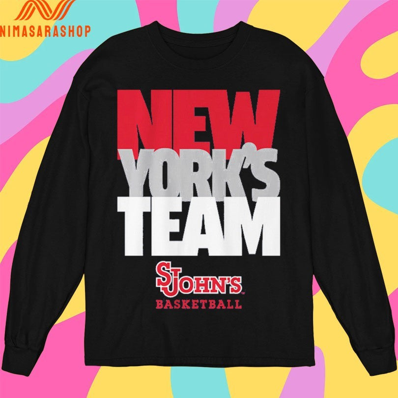 St John’s Red Storm Men’s Basketball New York’s Team Text Stack Shirts
