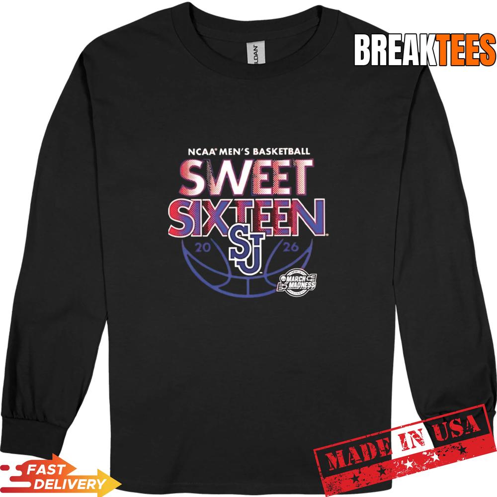 St John’s Red Storm Sweet Sixteen 2026 NCAA Men’s Basketball logo T-Shirt