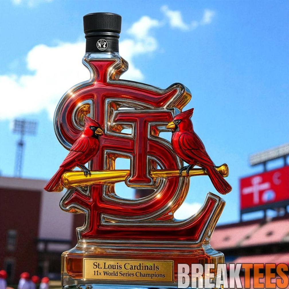 St. Louis Cardinals 11X World Series Champions Limited Edition Whiskey Bottle