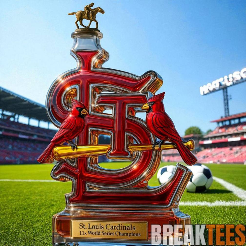 St. Louis Cardinals 11X World Series Champions Limited Edition Whiskey Bottle