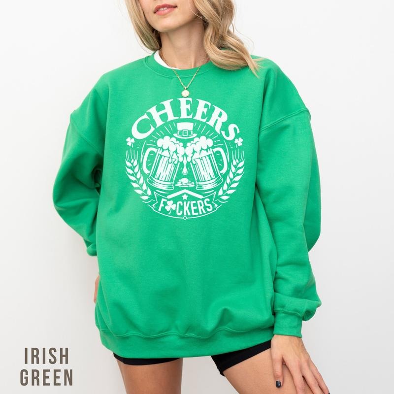 St Patrick's Day Patty's Day Sweatshirt, Irish Day Gift, Funny Saint Patrick Cheer, St. Patrick's Sweatshirt, Patrick's...