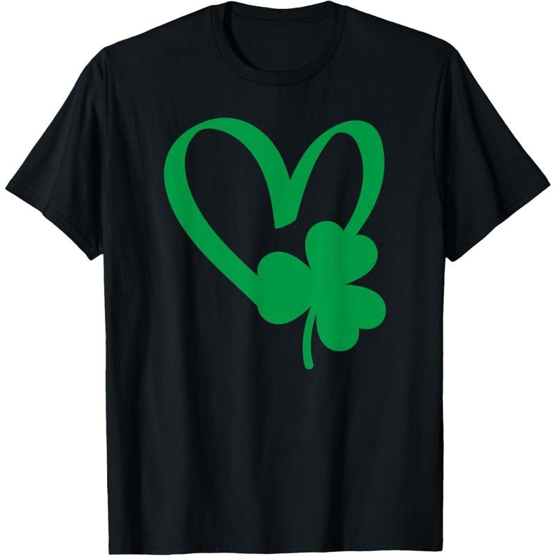 St Patrick's Day Shamrock Heart T-Shirt made in USA Hoodie, Sweatshirt | UrbanDripWear.com