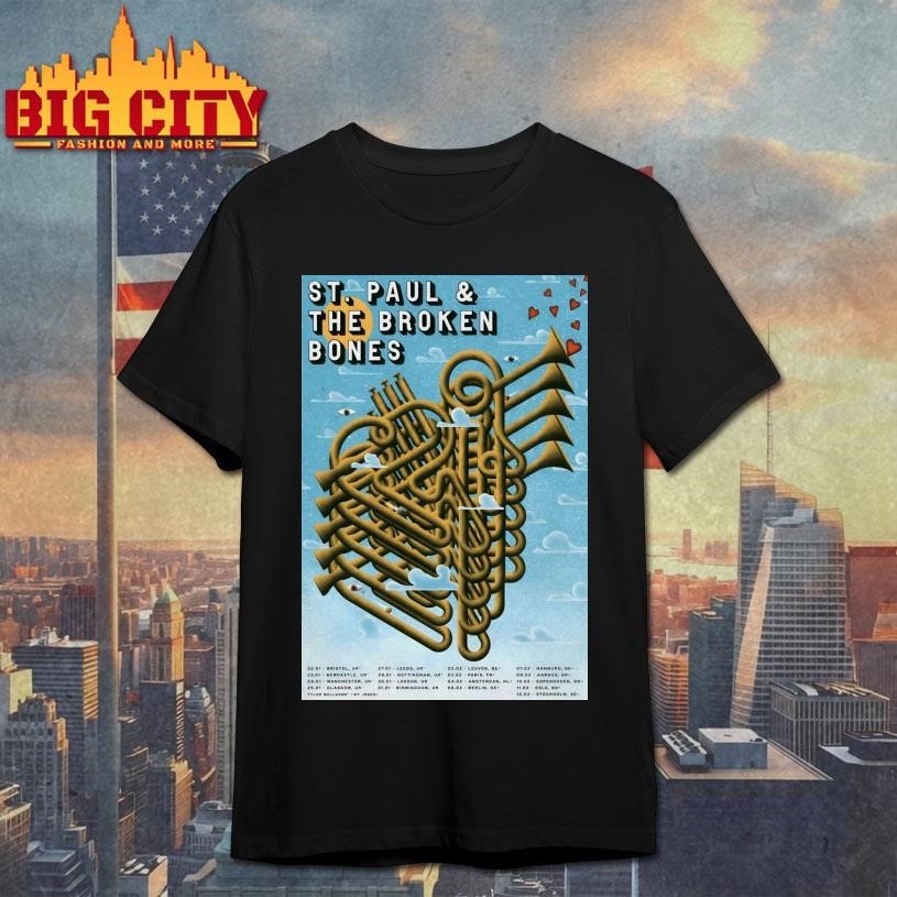 St. Paul & The Broken Bones EU 2026 Tour Poster Shirt