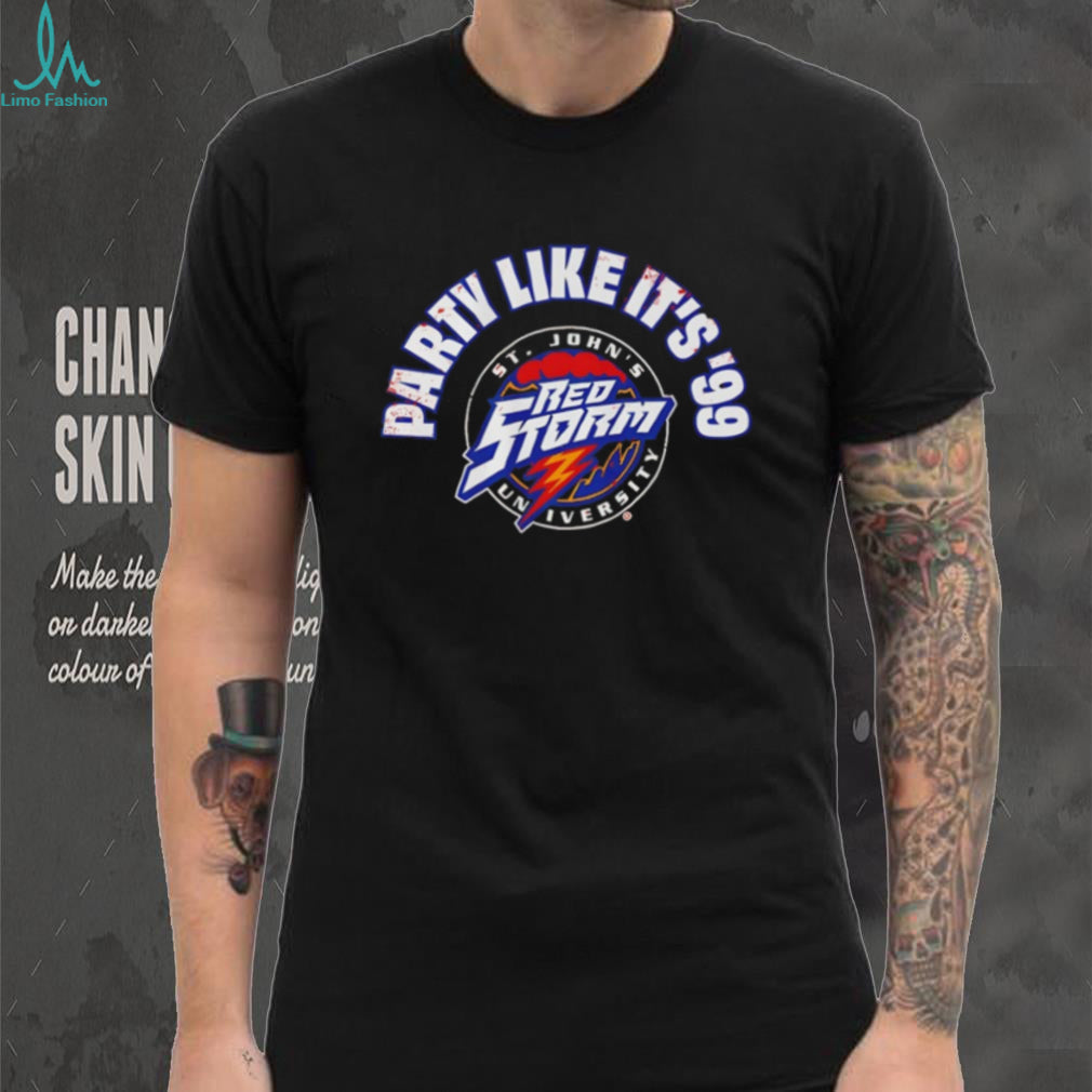 St. John’s Red Storm Party Like It’s ’99 Vintage Logo T Shirt