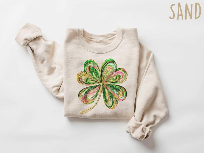 St. Patrick's Sweatshirt, Retro Shamrock Sweatshirt, Gifts For St. Patrick's Day T-Shirts, Hoodie | UrbanDripWear.com