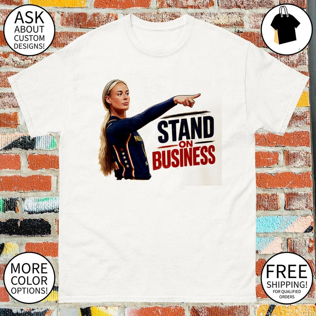 Stand on Business Sophie Cunningham point Indiana Fever WNBA Basketball logo 2026 shirt