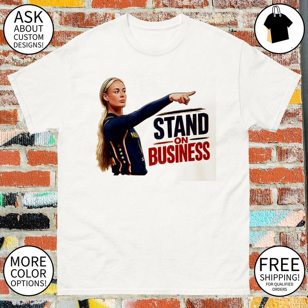 Stand on Business Sophie Cunningham point Indiana Fever WNBA Basketball logo 2026 shirt