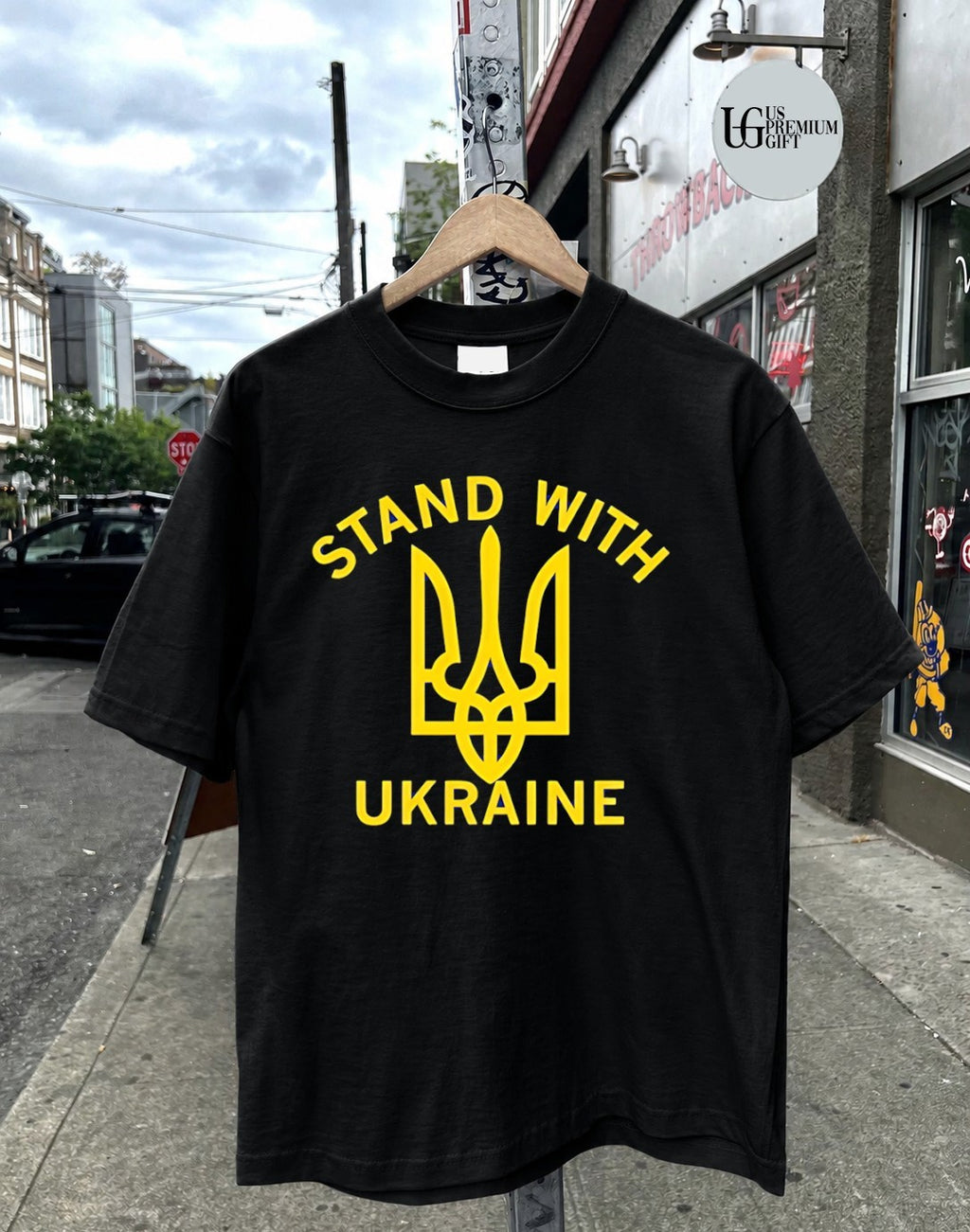 Stand with Ukraine logo shirt