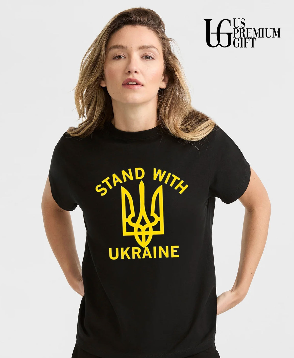 Stand with Ukraine logo shirt
