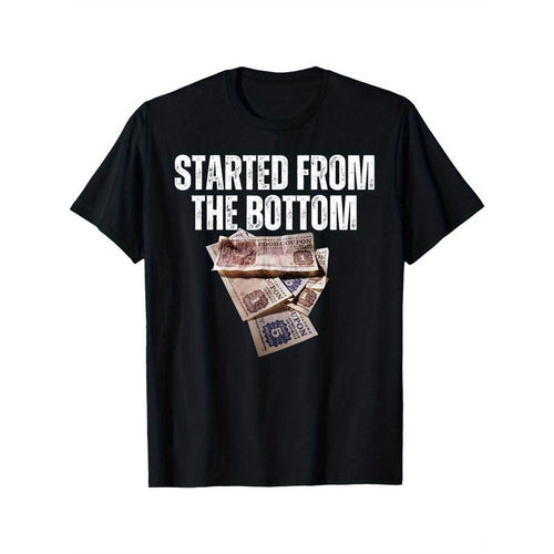 "Started From the Bottom Food Stamp Coupon T-Shirt for Men"