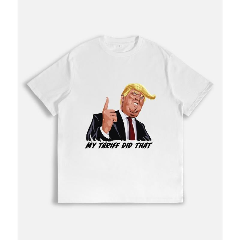 Statement T-shirt: Trump with the slogan "I did it" and finger pointing up Hoodie, Sweatshirt | UrbanDripWear.com