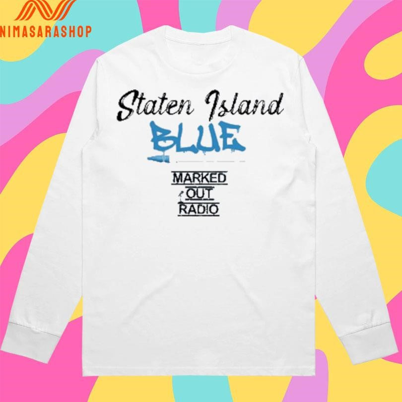 Staten Island Blue Marked Out Radio Shirts