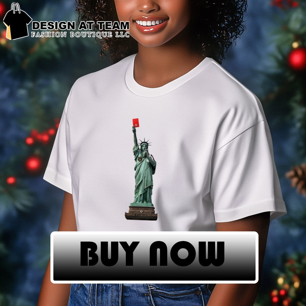 Statue of Liberty Referee Red Card USA World Cup 2026 Soccer shirt