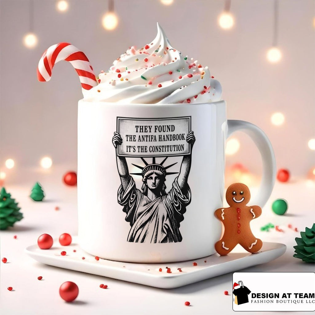 Statue of Liberty they found the antifa handbook it’s the constitution shirt