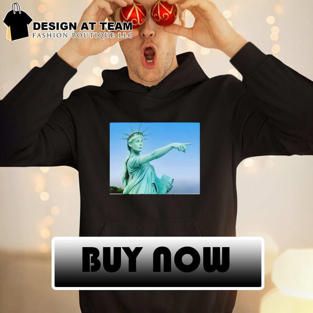 Statue of Liberty x Sophie Cunningham pointing finger monument shirt