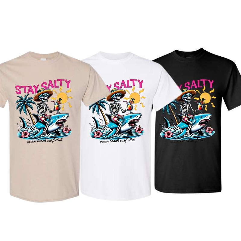 Stay Salty Beach Shirt Trendy Shirt Stay Salty Summer T-Shirt Sweatshirt Hoodie | UrbanDripWear.com