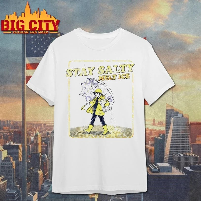 Stay Salty Melt Ice Vintage Rain Girl T-shirt