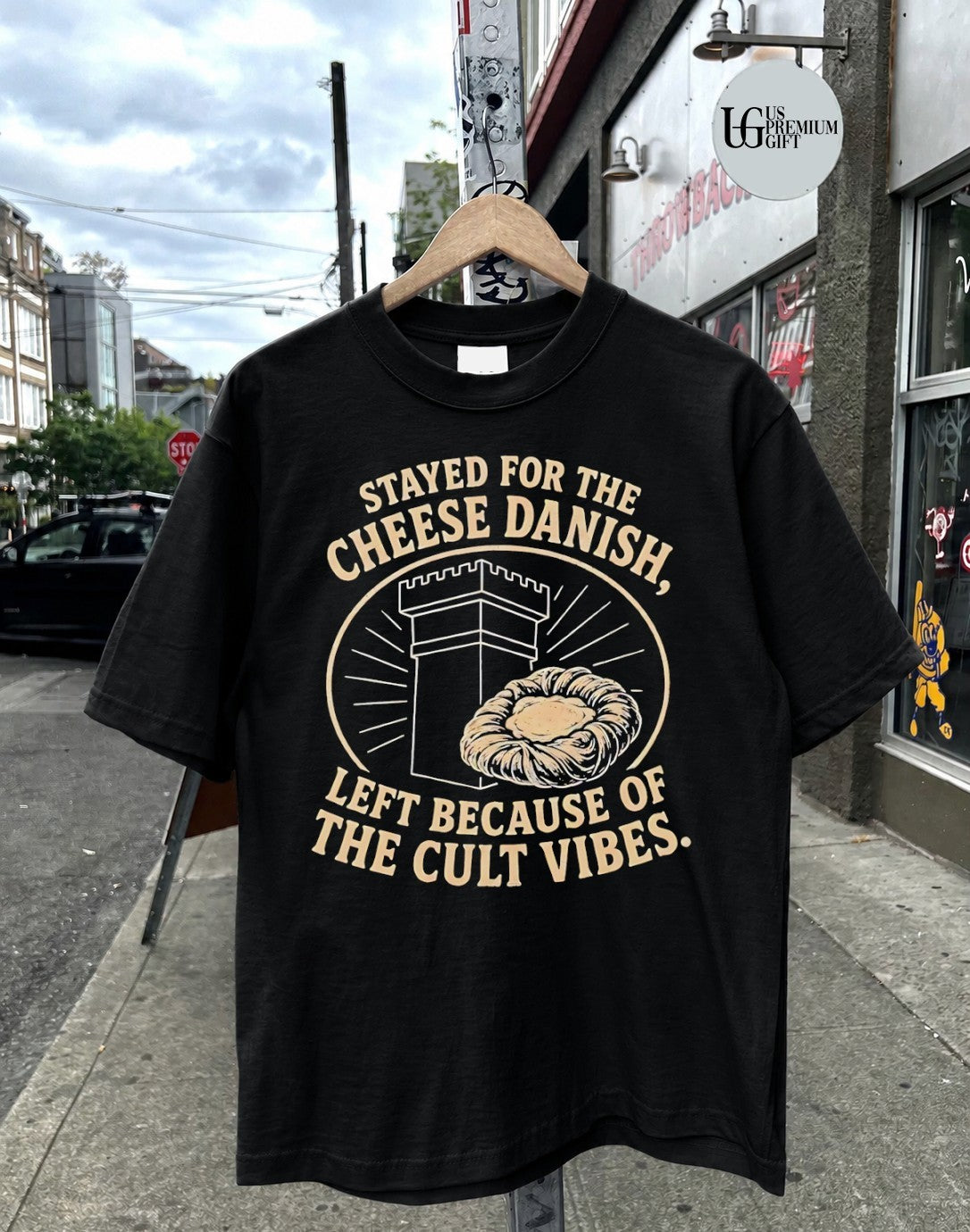Stayed For The Cheese Danish shirt