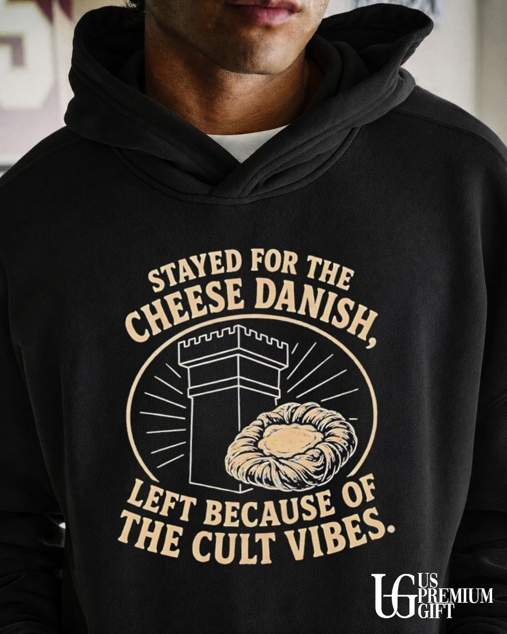 Stayed For The Cheese Danish shirt