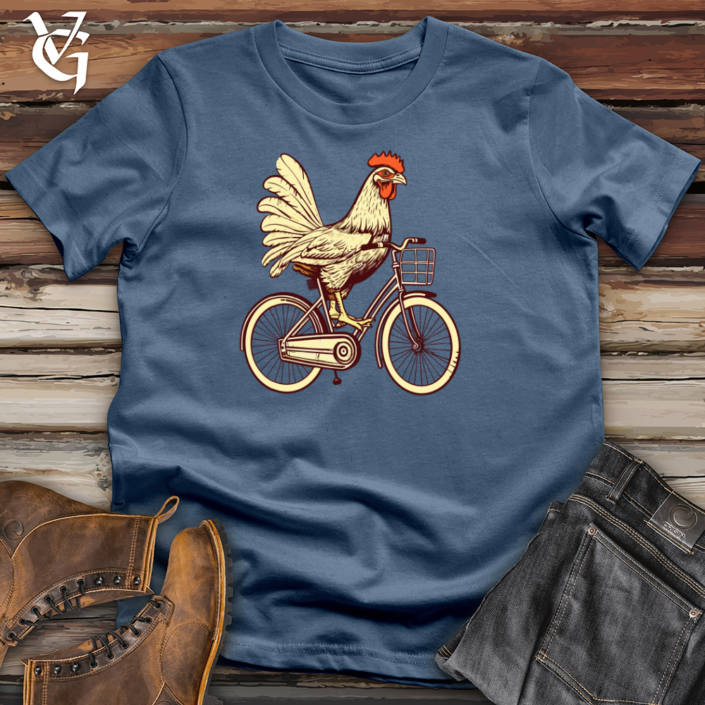 Vintage Pedaling Poultry Cotton Tee