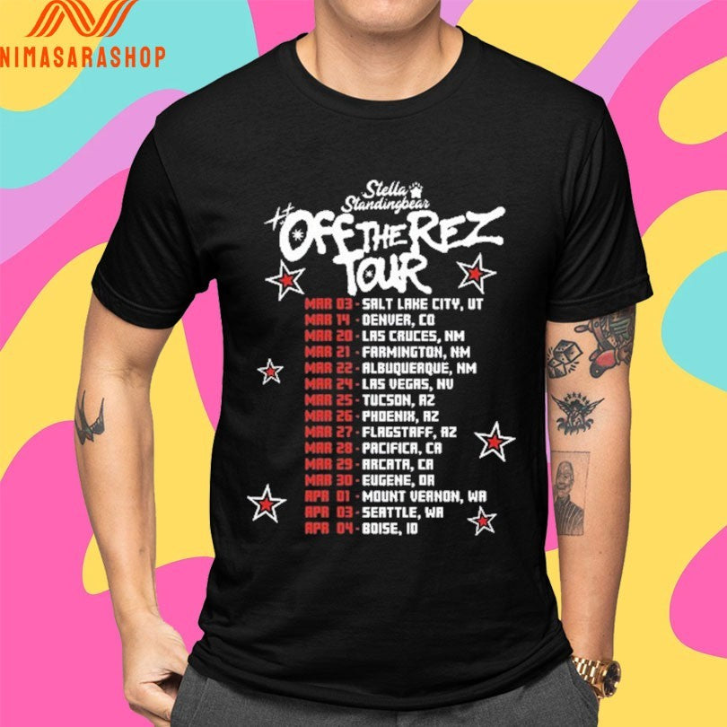Stella Standing Bear Off The Rez Tour 2026 Shirts