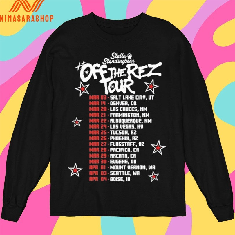 Stella Standing Bear Off The Rez Tour 2026 Shirts