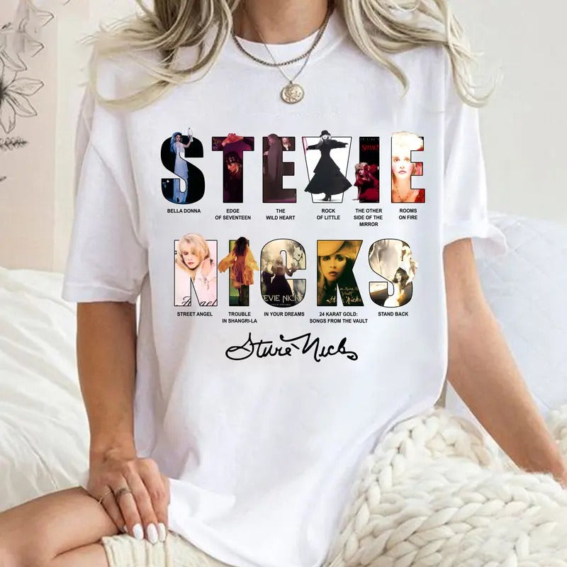 Stevie Nicks Albums Shirt, Stevie Nicks Shirt Hoodie, Sweatshirt | UrbanDripWear.com