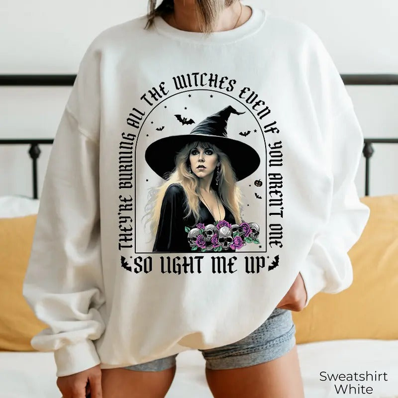 Stevie Nicks Halloween Shirt Sweatshirt Hoodie, Halloween Sweatshirt, Gift For Fans | UrbanDripWear.com