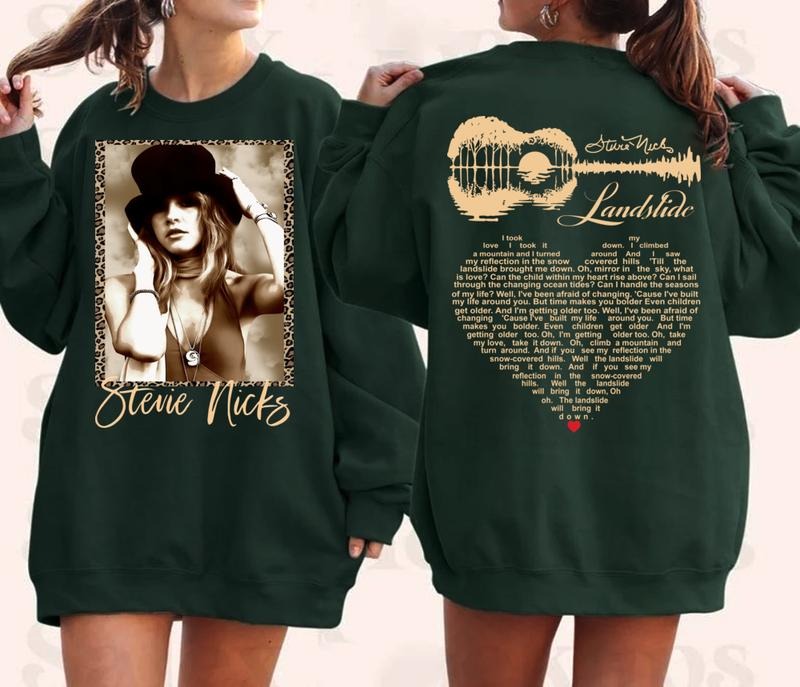 Stevie Nicks Landslide 2 sides shirt, Stevie Nicks Shirt Hoodie, Sweatshirt | UrbanDripWear.com