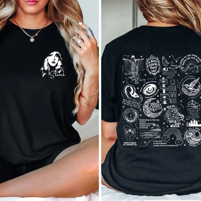 Stevie Nicks Songs 2 Sides Shirt, Stevie Nicks Shirt Hoodie, Sweatshirt | UrbanDripWear.com