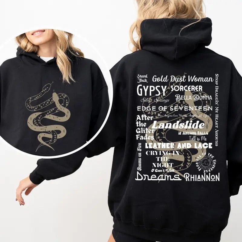 Stevie Nicks Tracklist 2 Side Shirt, Go Your Own Way Sweatshirt Hoodie, Gift for her Comfort Cotton | UrbanDripWear.com