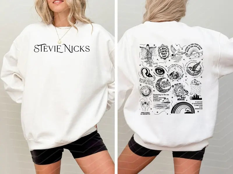 Stevie Nicks Tracklist 2 Sides Shirt, Stevie Nicks Shirt Hoodie, Sweatshirt | UrbanDripWear.com