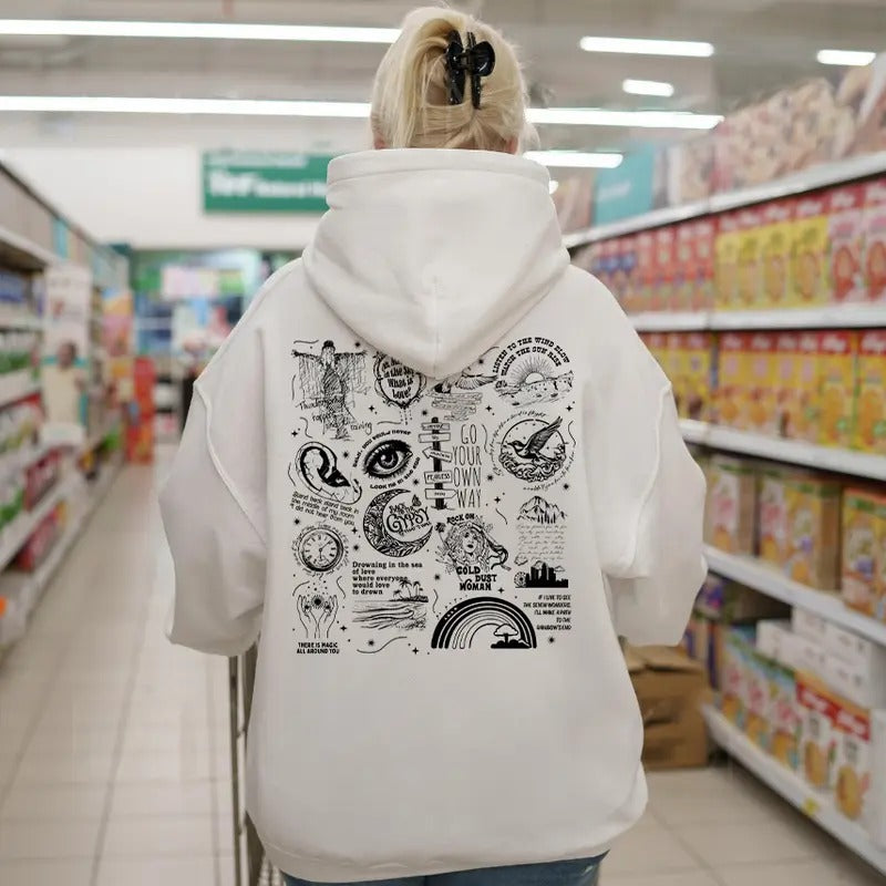 Stevie Nicks Tracklist Back Shirt Sweatshirt Hoodie, Stevie Nicks Shirt, Gifts for Her | UrbanDripWear.com