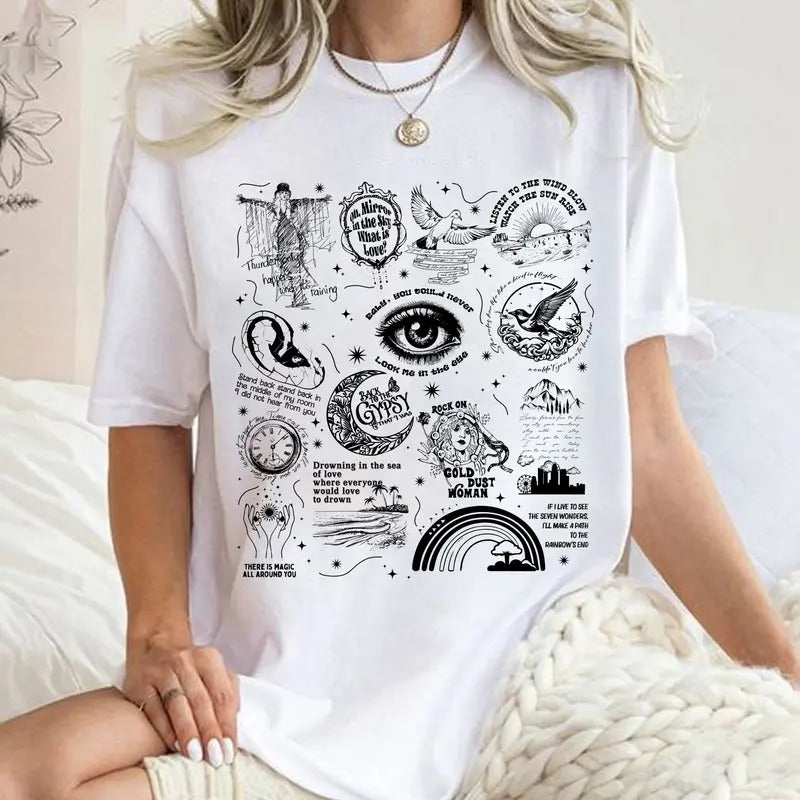 Stevie Nicks Tracklist Updated Shirt, Stevie Nicks Shirt Hoodie, Sweatshirt | UrbanDripWear.com