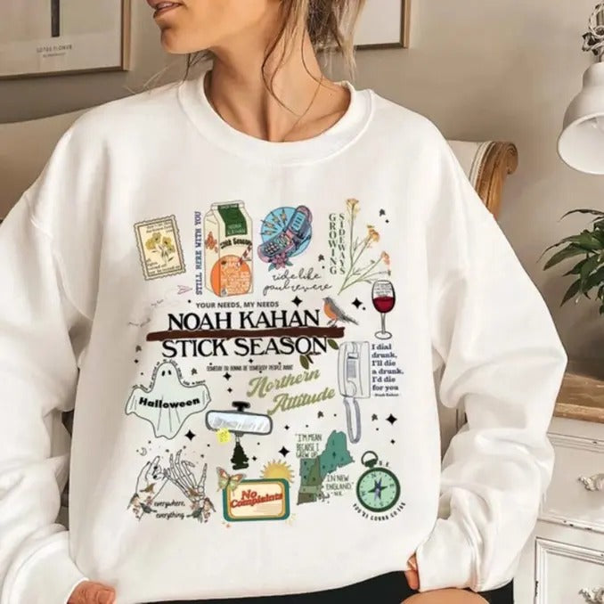 Stick Season sweatshirt We'll All Be Here Forever World Tour 2024 T-Shirts, Hoodie | UrbanDripWear.com