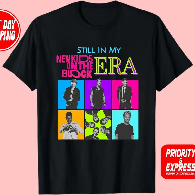 Still In My New On The Block Era Shirt, Retro Band Tee, Old School Boy Band Hoodie, Sweatshirt | UrbanDripWear.com