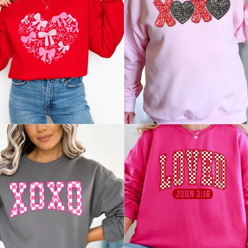 Stinkin' Cute Valentine Sweatshirt-Valentine Sweatshirt! Direct-to-Film Transfer Valentine Holiday T-Shirts, Hoodie