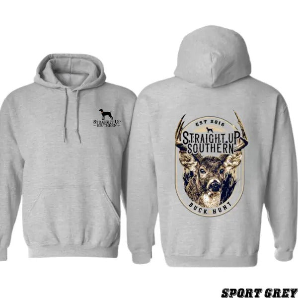 Straight Up Southern Buck Hunt T-shirt Sweatshirt Hoodie, Deer Hunting Sweatshirt, Big Buck Shirt, Women's Clothing...