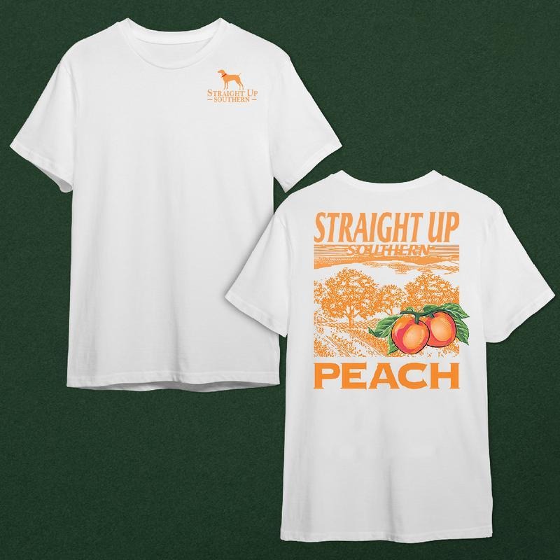 Straight Up Southern Peach Scenic T-shirt Hoodie, Sweatshirt | UrbanDripWear.com