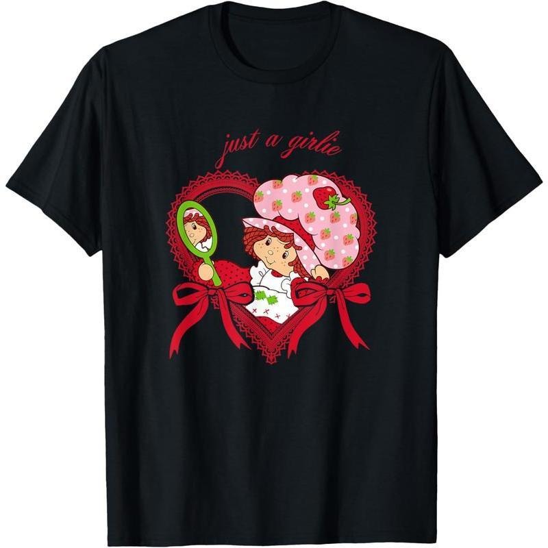 Strawberry Shortcake Just A Girlie Hearts & Bows T-Shirt Hoodie, Sweatshirt | UrbanDripWear.com