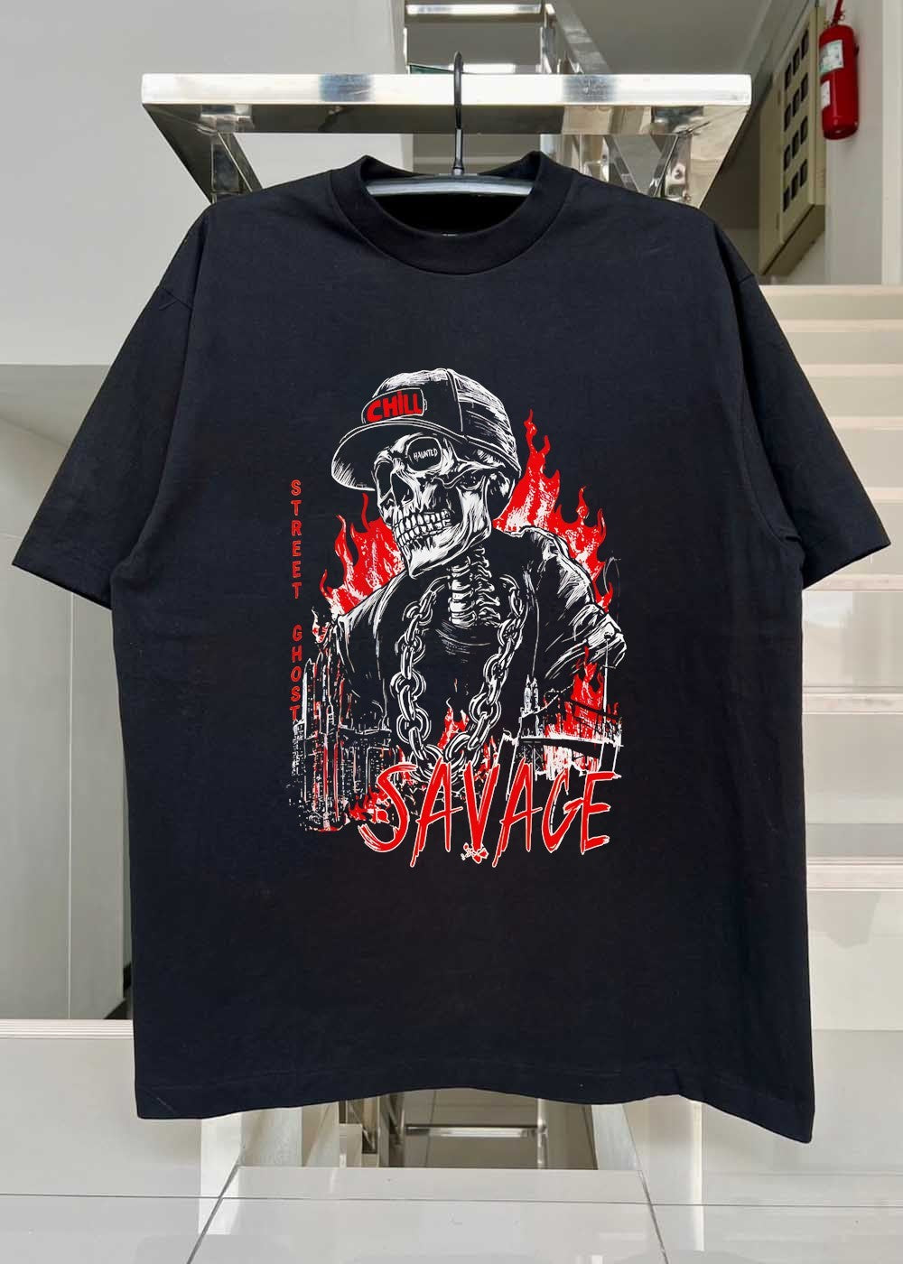 Street Ghost’ Chill, Haunted, Savage T-Shirt