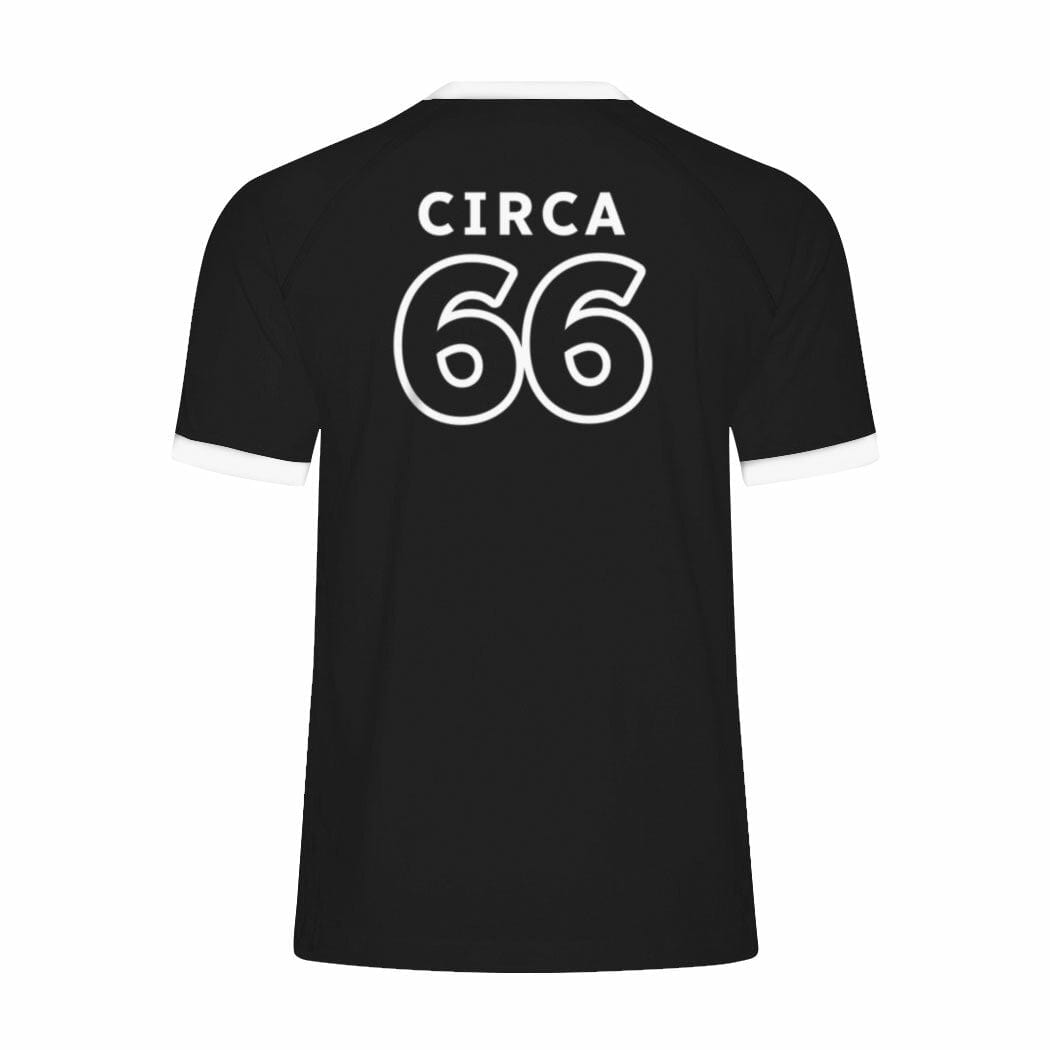 CBC 66 Retro Stripe Ringer Tee Black with White