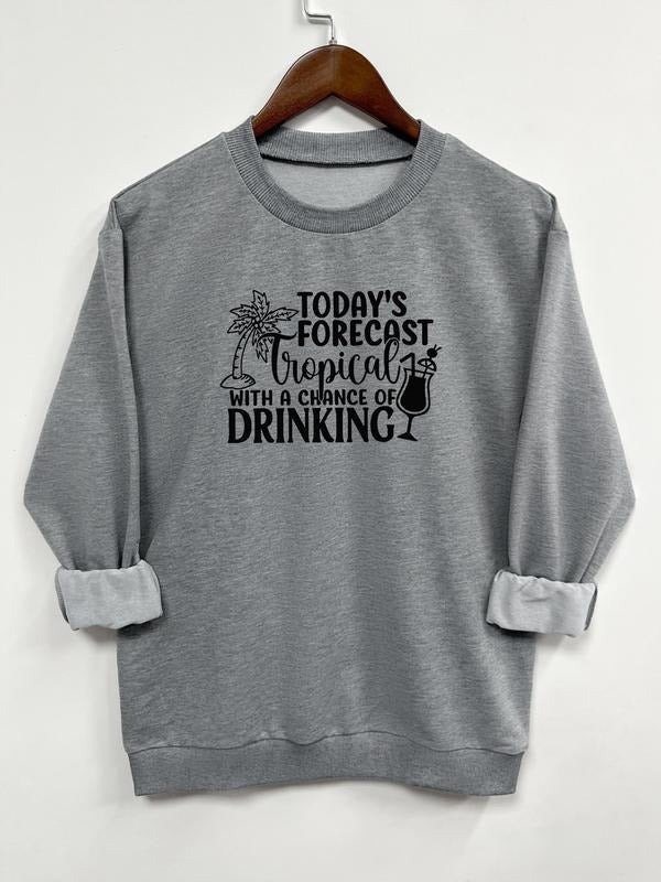 Stylish Casual Floral Plant Print Long Sleeve Pullover Sweatshirt in 9 Color Options for Fall & Winter, Fitted Knit Style...