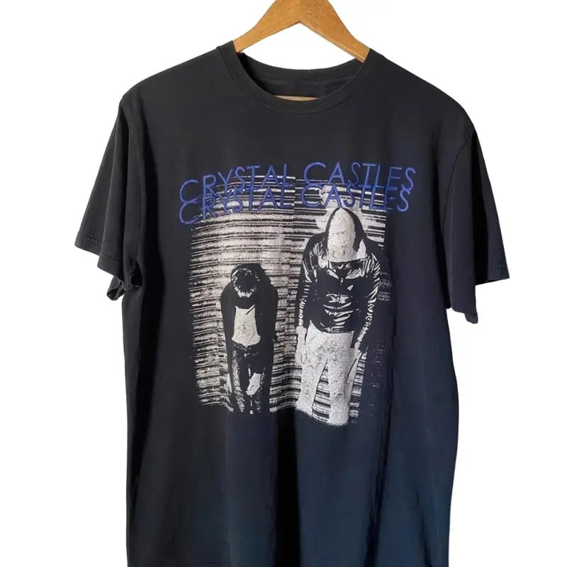 Stylish Crystal Castles Tee Unisex Graphic Print T-Shirt Collection in Cotton Hoodie, Sweatshirt | UrbanDripWear.com